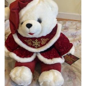 VTG 2000 CHRISTMAS PLUSH TEDDY BEAR SNOWFLAKE . Still Has Tags, Great Condition